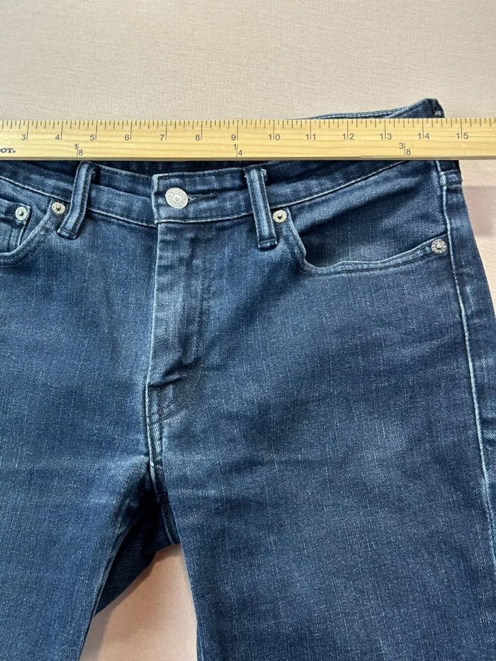 Levis 511 Jeans Mens Size 30x30 Dark Blue Denim Mid Rise Straight Stretch